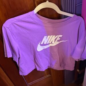 Nike Lavender Cropped Tee